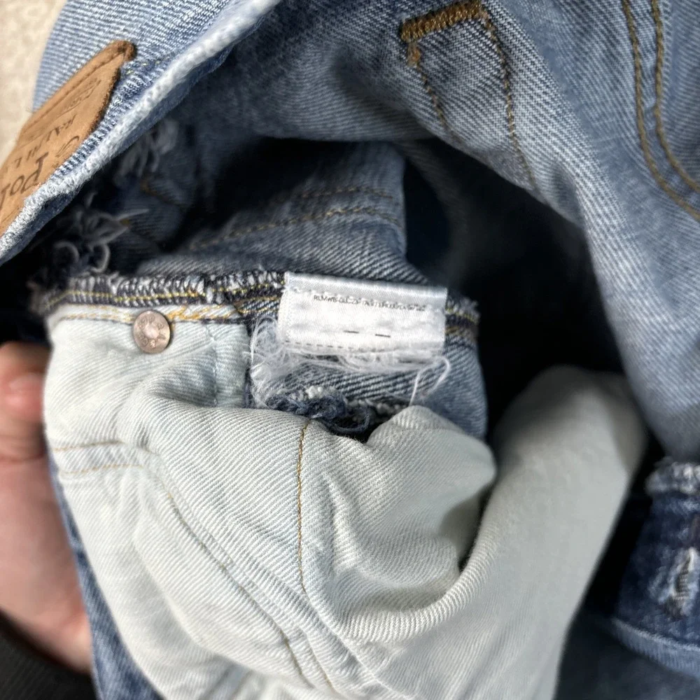 Polo Ralph Lauren‎ Jeans Vintage Classic Fit Distressed Men's 34x30 Button Fly